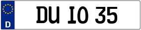 Trailer License Plate